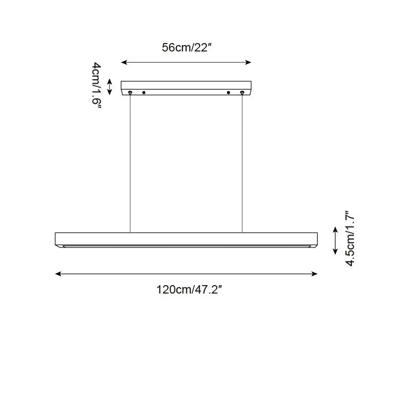 Imiror Minimalist Travertine Linear Pendant Light | ventumra