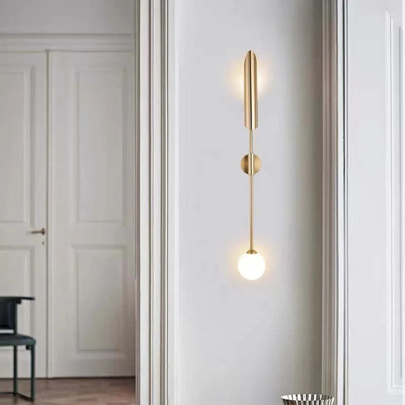 Phira Luxury Double-head Golden Scabbard Wall Lamp | ventumra