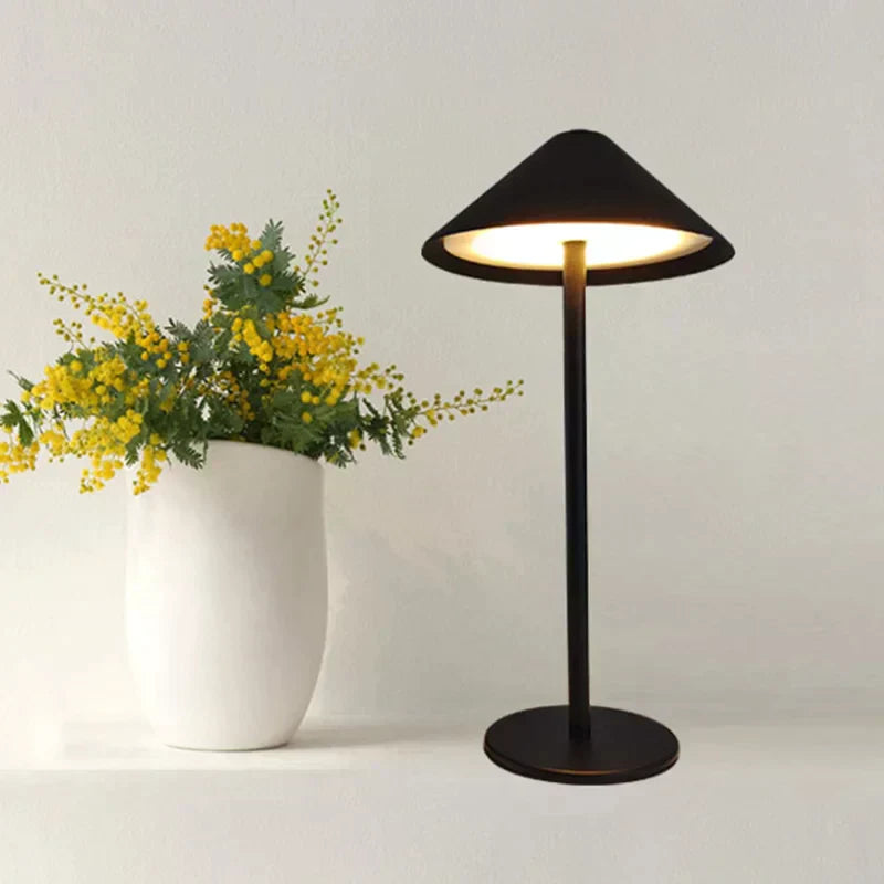 NovaGlow Wireless Desk Lamp With Rechargeable Battery And Adjustable Brightness