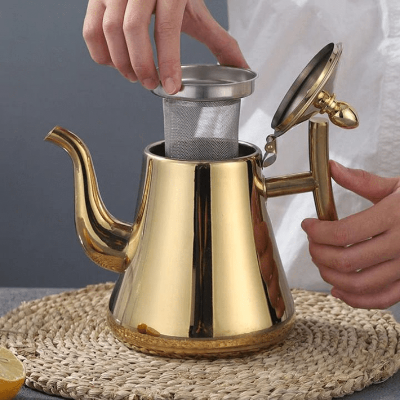 Stainless Steel Kettle with Infuser for Induction Stovetops | ventumra