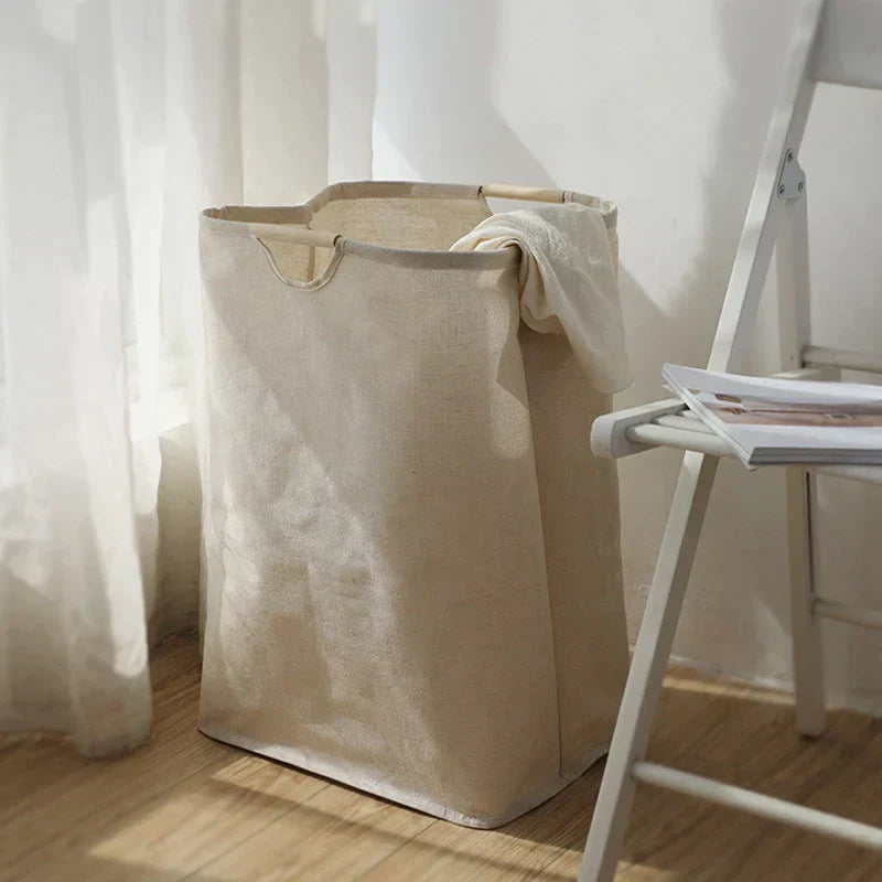 JapanStil Cotton-Linen Laundry Basket | ventumra