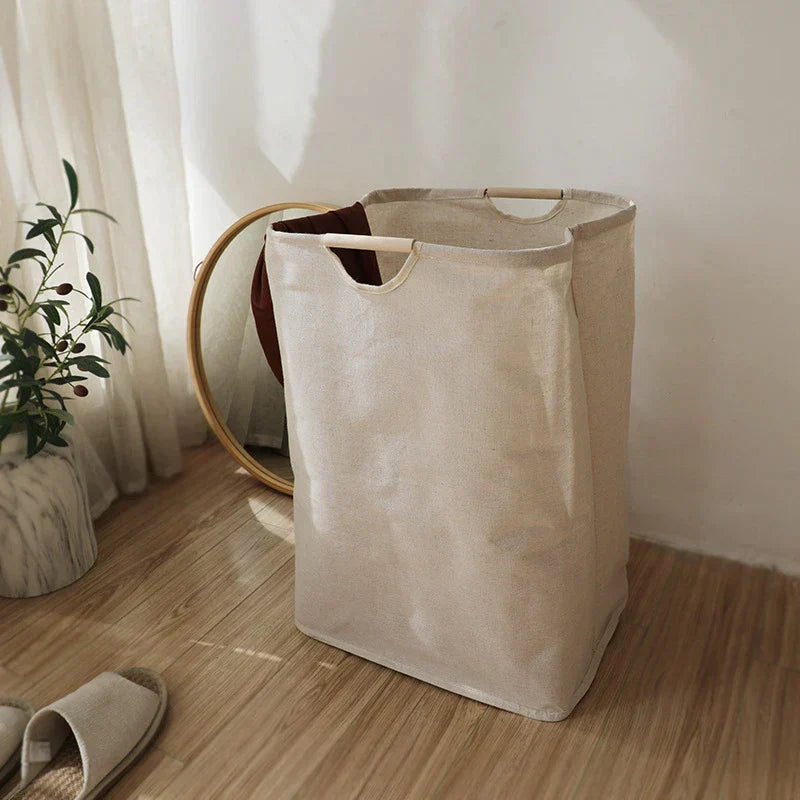 JapanStil Cotton-Linen Laundry Basket | ventumra