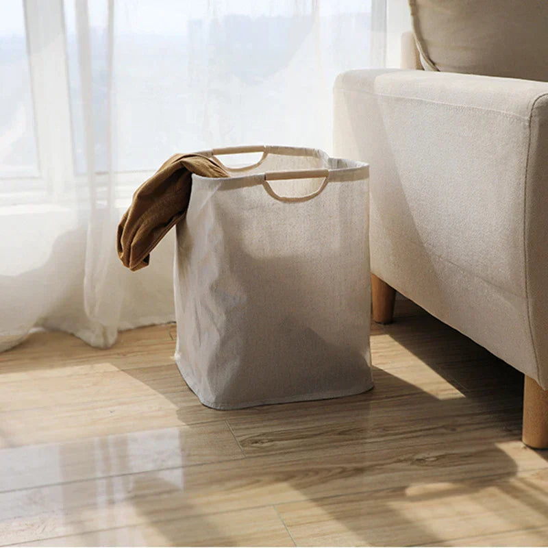 JapanStil Cotton-Linen Laundry Basket | ventumra