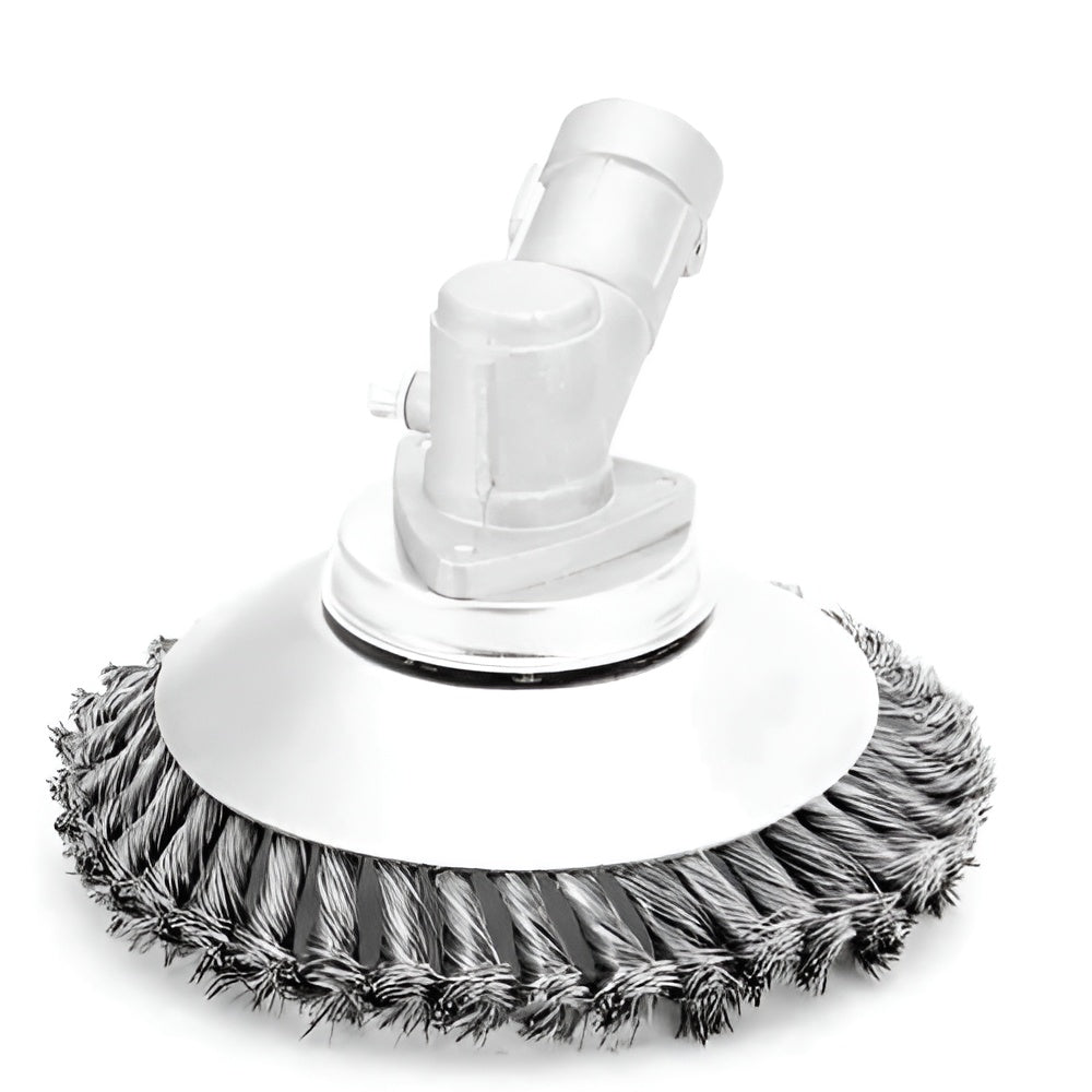 GardenFix Weed Trimmer with 36 Steel Brush Bristles