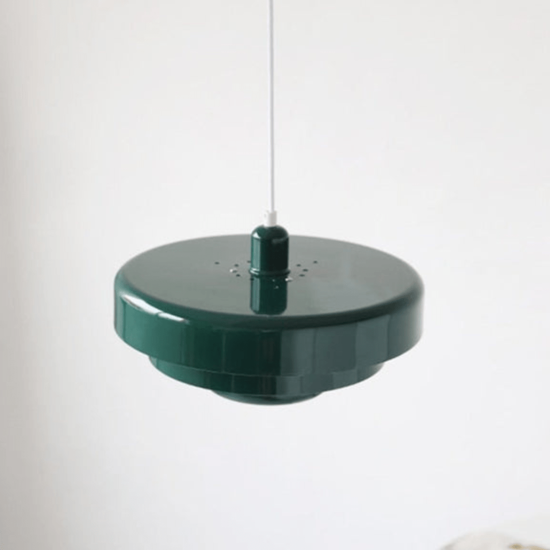 Lumina Three Tier Pendant Light — Macaron Colored Cylindrical Drum Shades