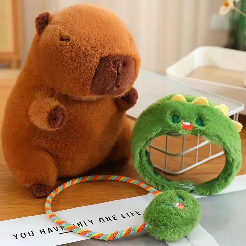 Peluches disfraz de mejores amigos capibara y rana | ventumra