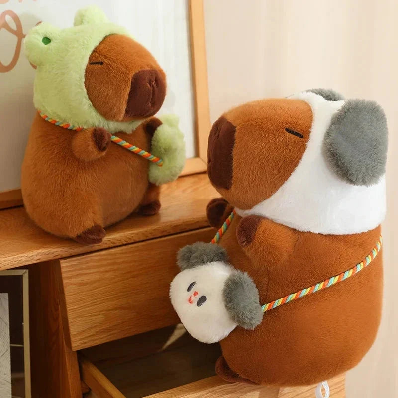 Peluches disfraz de mejores amigos capibara y rana | ventumra