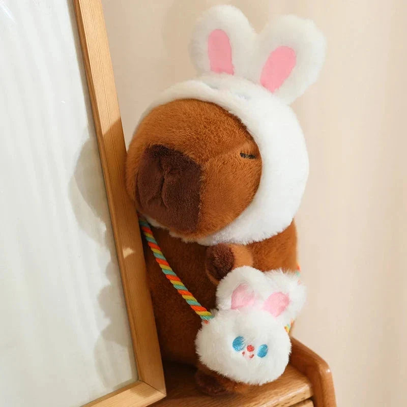 Peluches disfraz de mejores amigos capibara y rana | ventumra