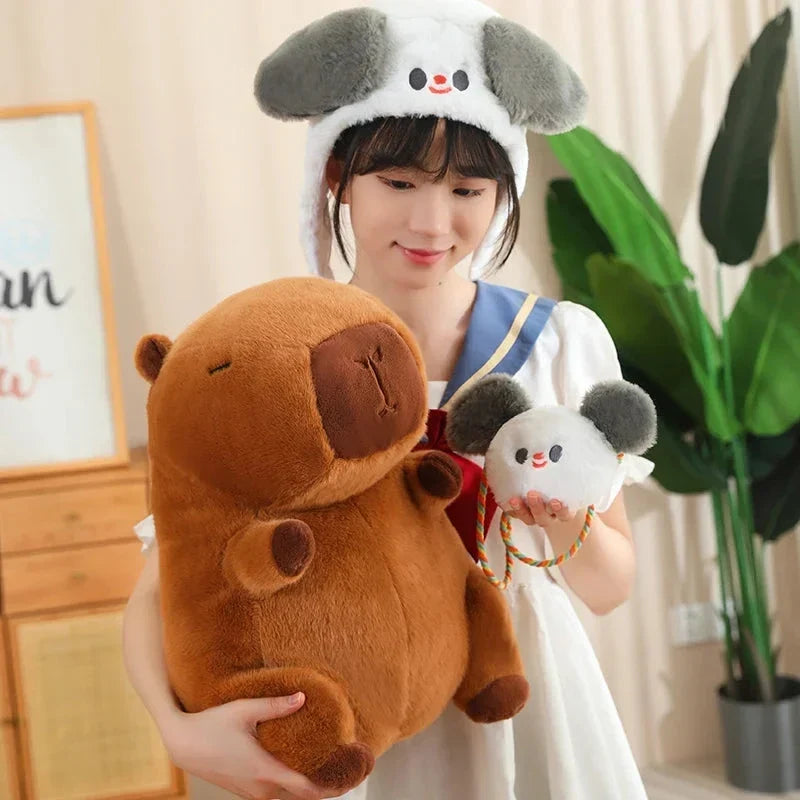 Peluches disfraz de mejores amigos capibara y rana | ventumra