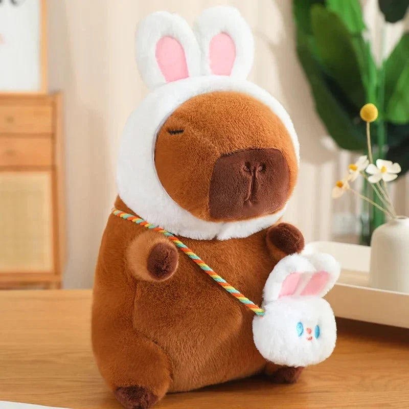 Peluches disfraz de mejores amigos capibara y rana | ventumra