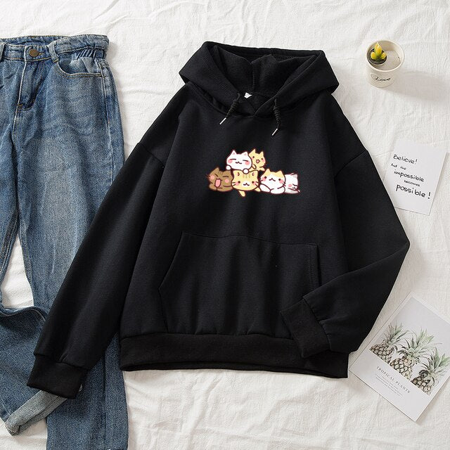 Kawaii Cat Party Unisex Hoodie | ventumra