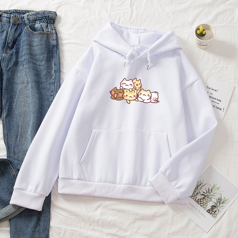 Kawaii Cat Party Unisex Hoodie | ventumra