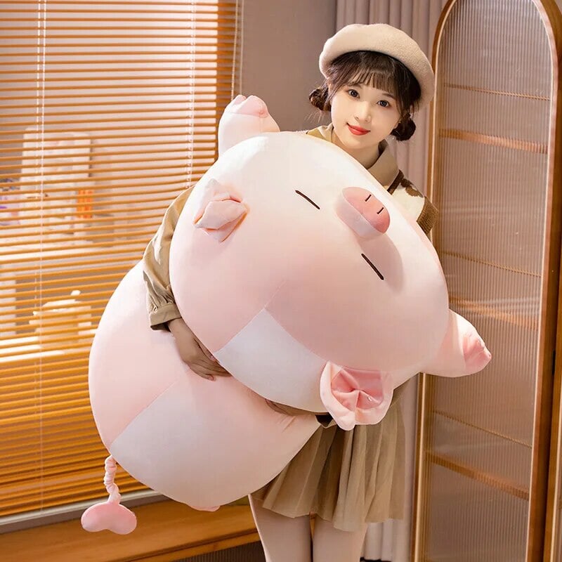 kawaiies-softtoys-plushies-kawaii-plush-Chubby Chonky Pink Piggy Plushies | NEW Soft toy 