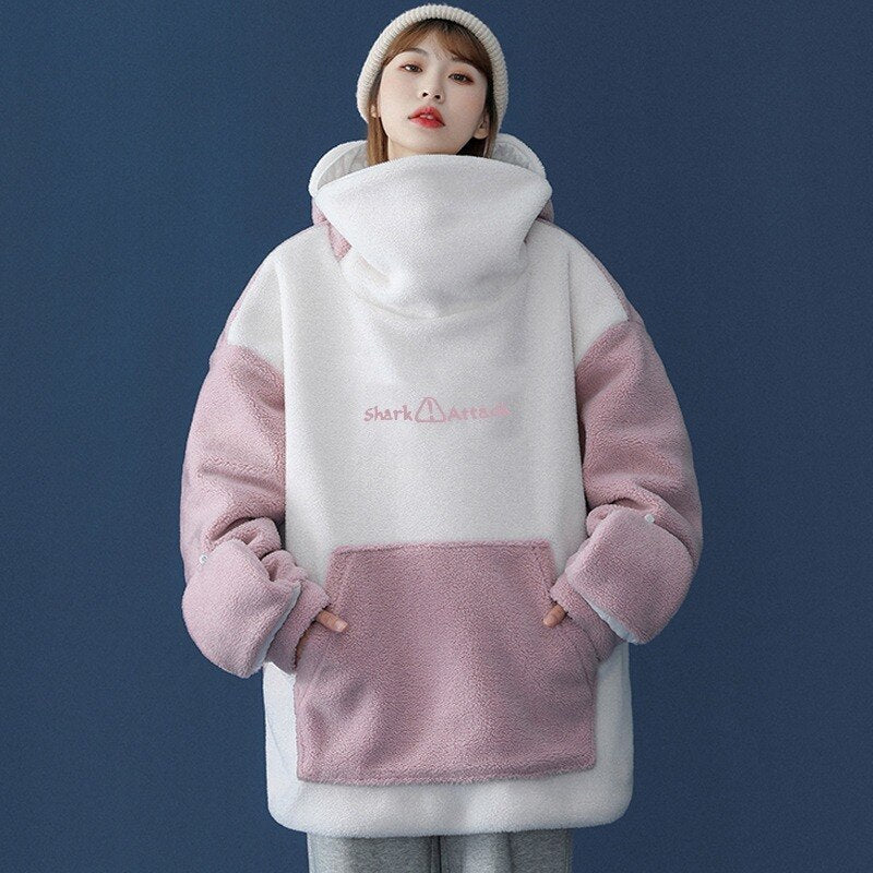 Sudadera con capucha de tiburón esponjoso | ventumra