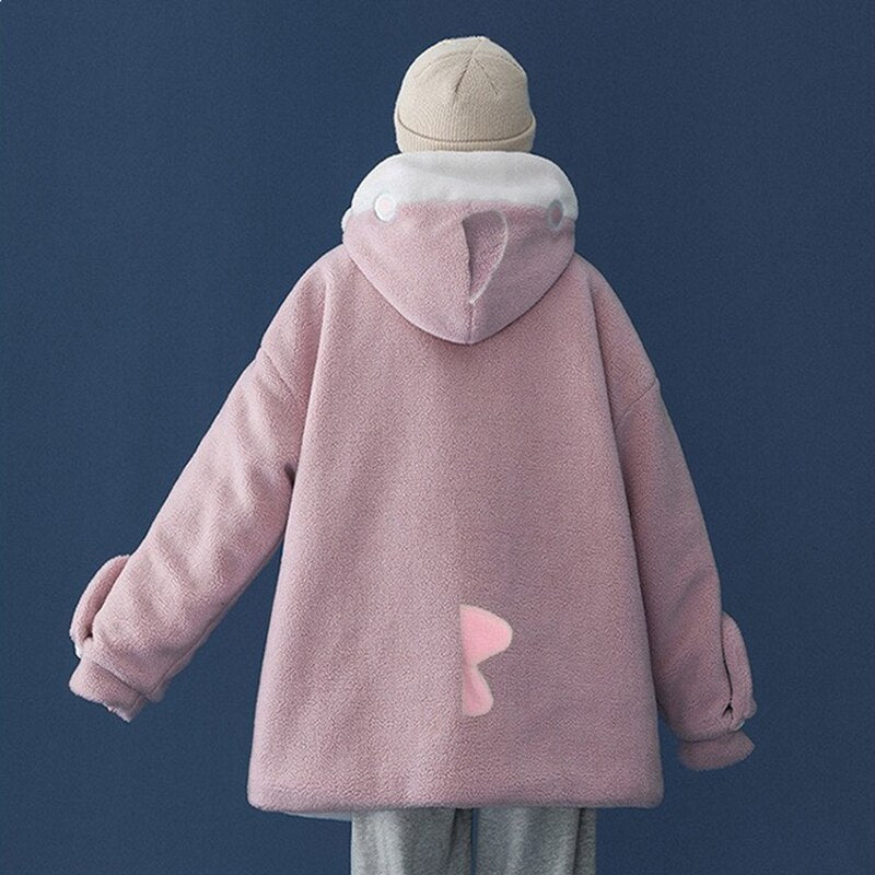 Sudadera con capucha de tiburón esponjoso | ventumra