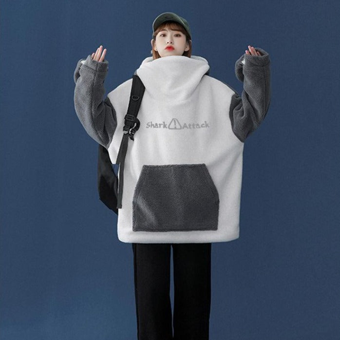 Sudadera con capucha de tiburón esponjoso | ventumra