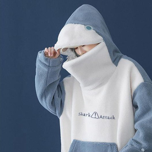 Sudadera con capucha de tiburón esponjoso | ventumra