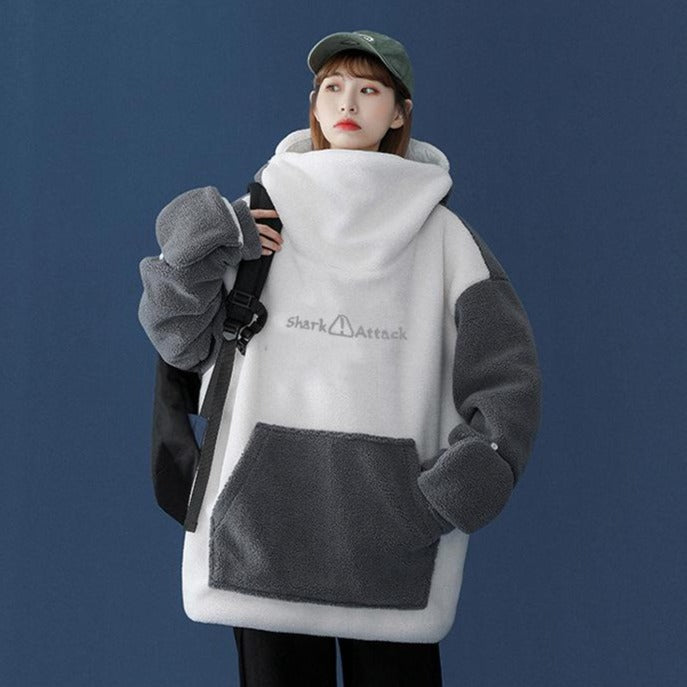 Sudadera con capucha de tiburón esponjoso | ventumra