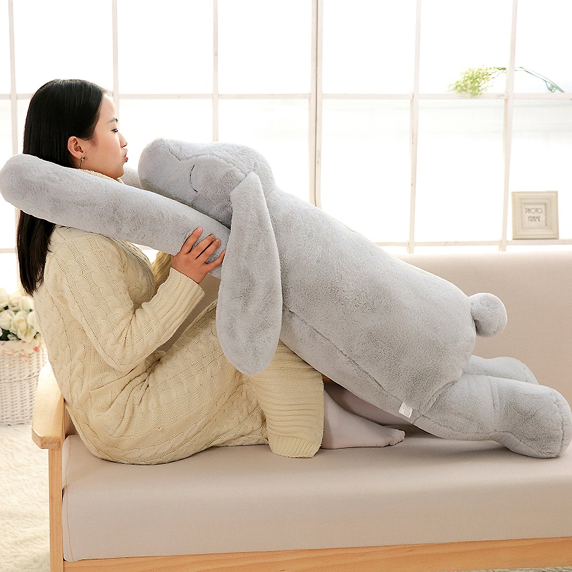 Giant Fluffy Bunny - Kawaiies - Adorable - Cute - Plushies - Plush - Kawaii