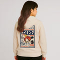 kawaiies-softtoys-plushies-kawaii-plush-Harajuku Japanese Fish Konnichiwa Poster Unisex Hoodie | NEW Apparel Pink S 