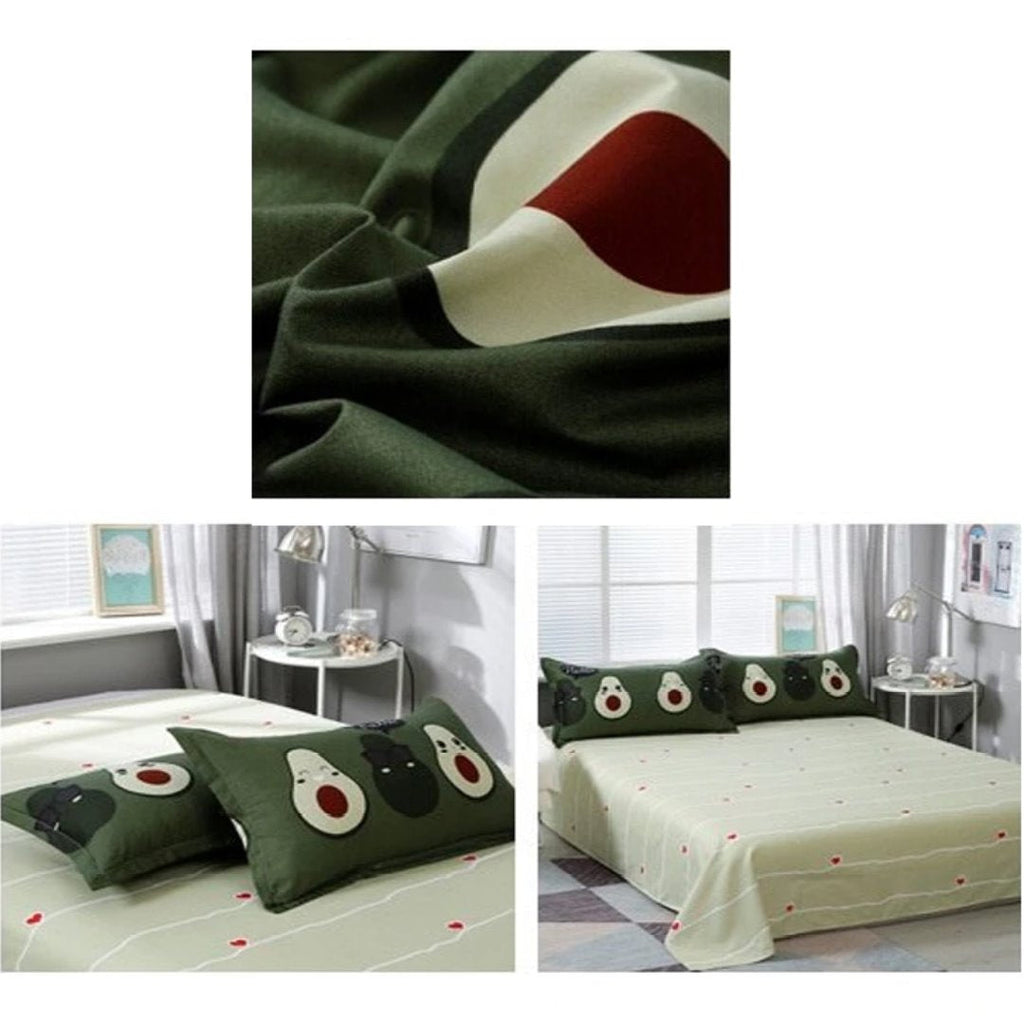 Set di biancheria da letto con avocado Kawaii | ventumra