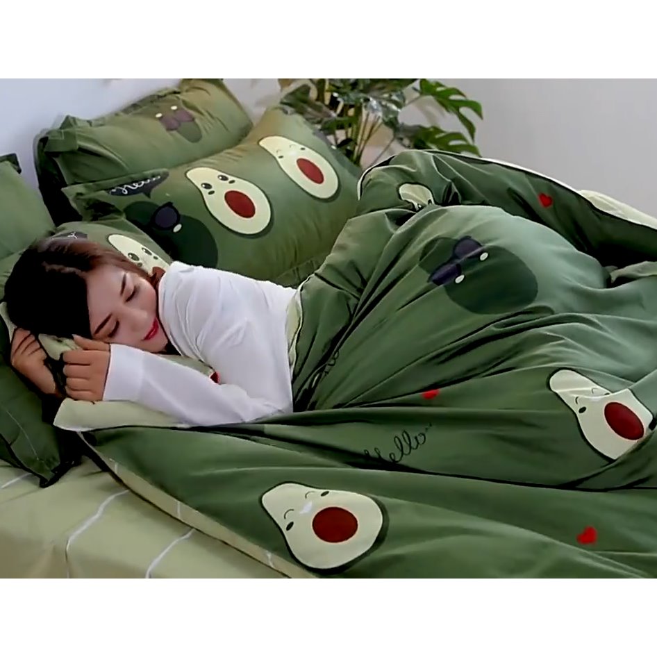 Set di biancheria da letto con avocado Kawaii | ventumra