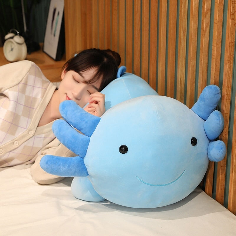 Família de peluches de salamandras axolote kawaii | ventumra