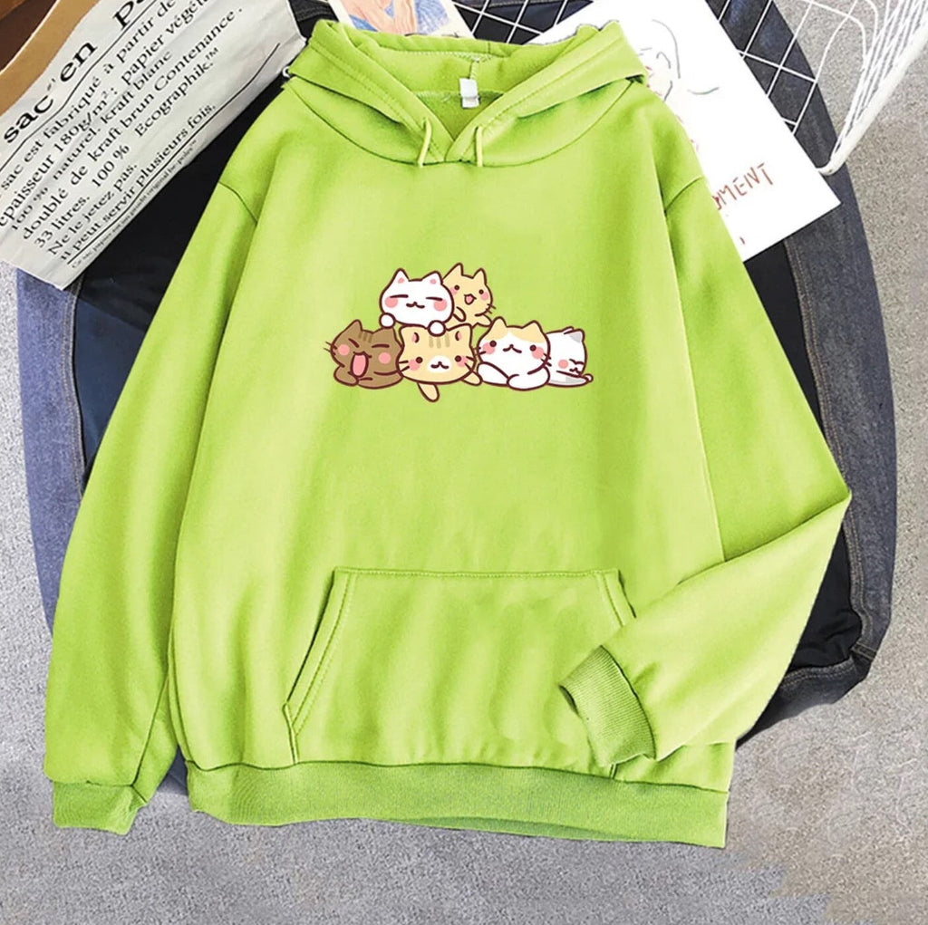 Kawaii Cat Party Unisex Hoodie | ventumra