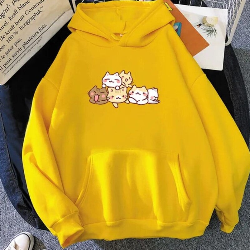 Kawaii Cat Party Unisex Hoodie | ventumra