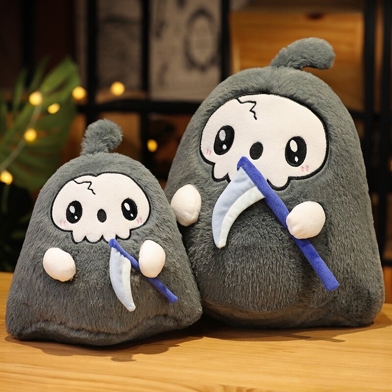 Kawaii Grim Reaper & Ghost Halloween Plushies | ventumra