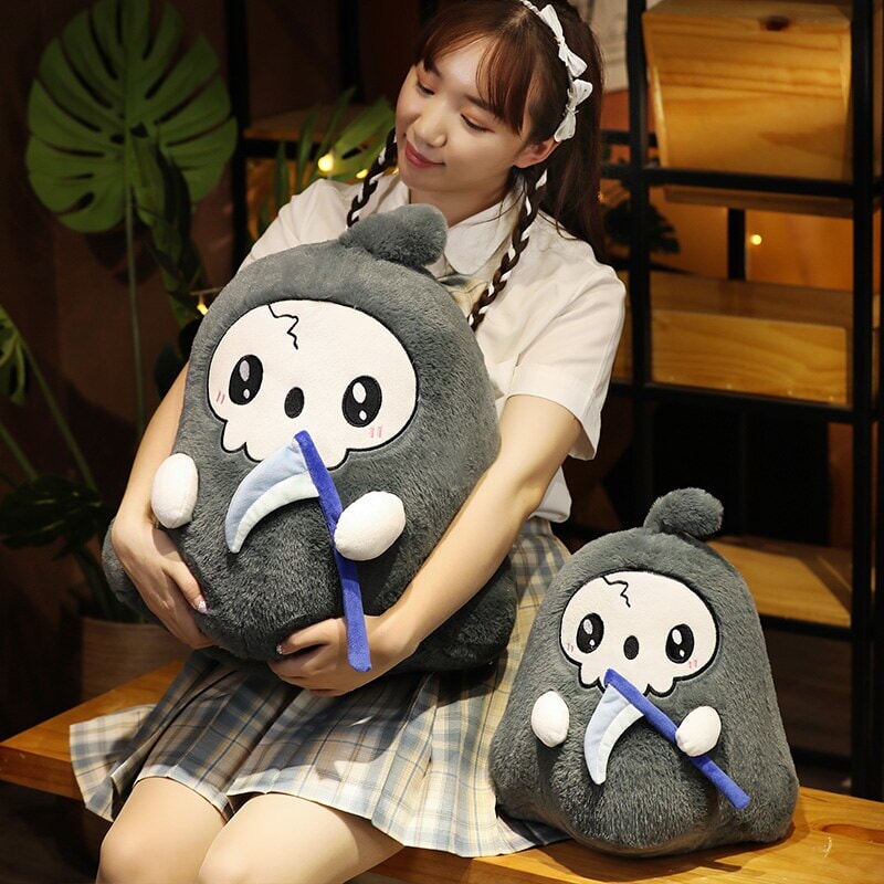 Kawaii Grim Reaper & Ghost Halloween Plushies | ventumra