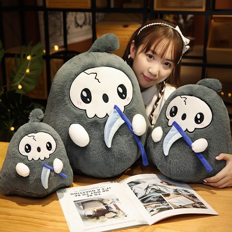 Kawaii Grim Reaper & Ghost Halloween Plushies | ventumra