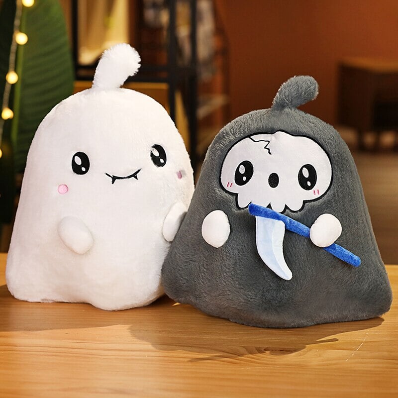 Kawaii Grim Reaper & Ghost Halloween Plushies | ventumra