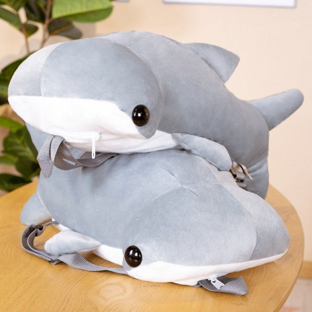 Mochila de peluche con tiburón martillo kawaii | ventumra