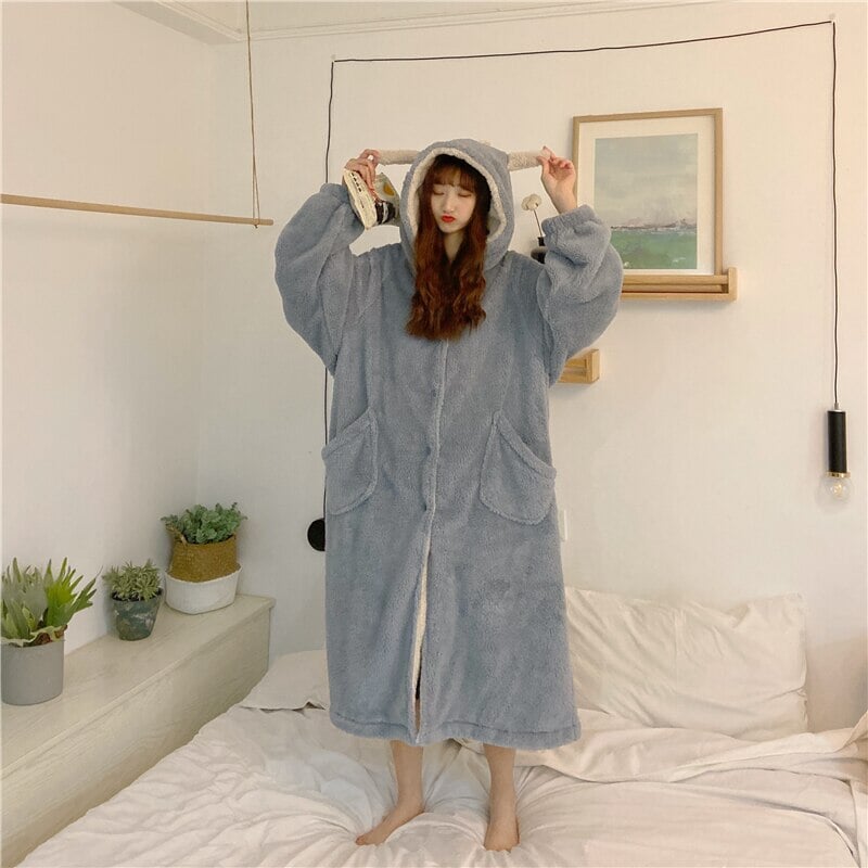 Kawaii Pastel Dragon Plush Hoodie Blanket | ventumra