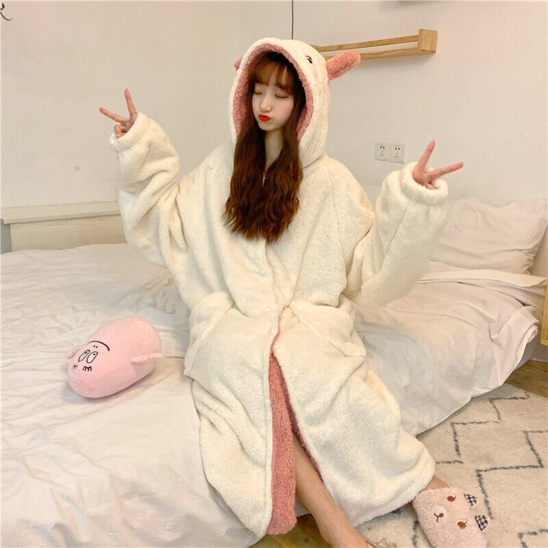 Kawaii Pastel Dragon Plush Hoodie Blanket | ventumra