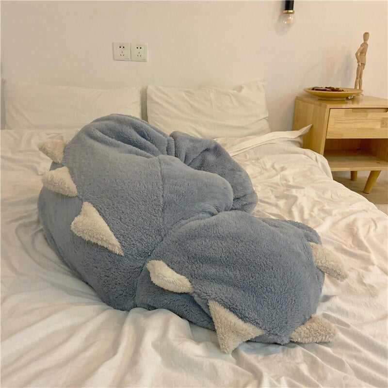 Kawaii Pastel Dragon Plush Hoodie Blanket | ventumra