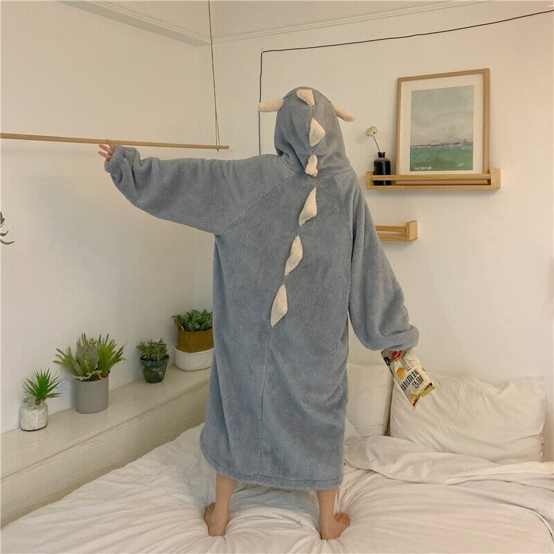 Kawaii Pastel Dragon Plush Hoodie Blanket | ventumra