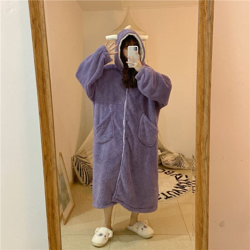 Kawaii Pastel Dragon Plush Hoodie Blanket | ventumra