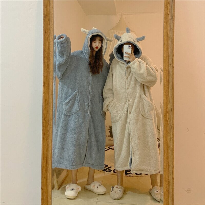 Kawaii Pastel Dragon Plush Hoodie Blanket | ventumra