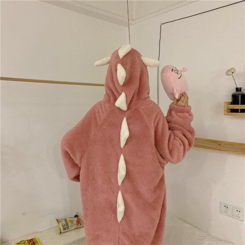 Kawaii Pastel Dragon Plush Hoodie Blanket | ventumra