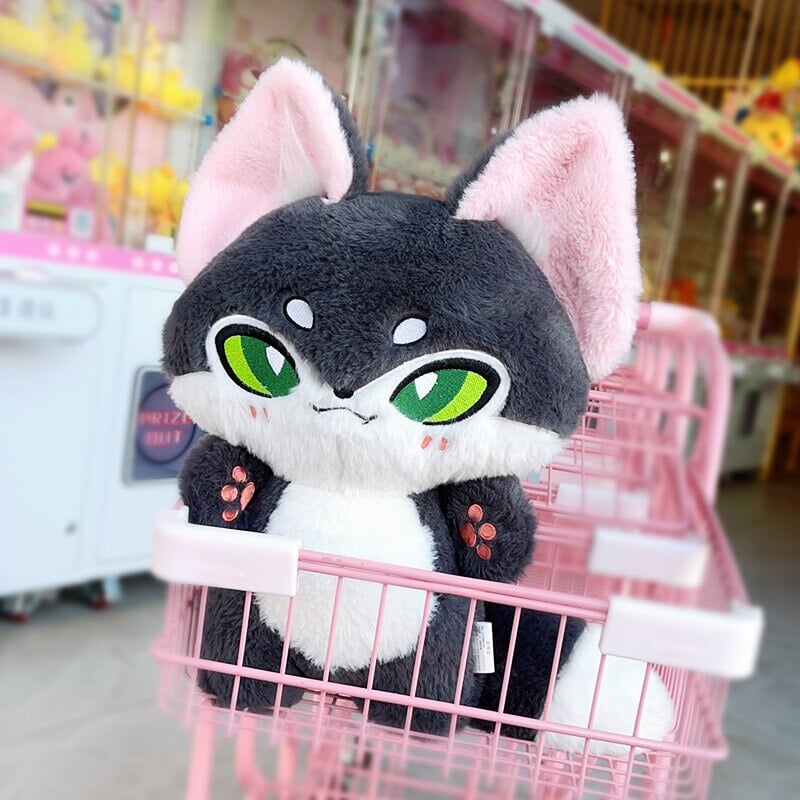 kawaiies-softtoys-plushies-kawaii-plush-Kawaii Sleek Fox Plushie | NEW Soft toy Blue 