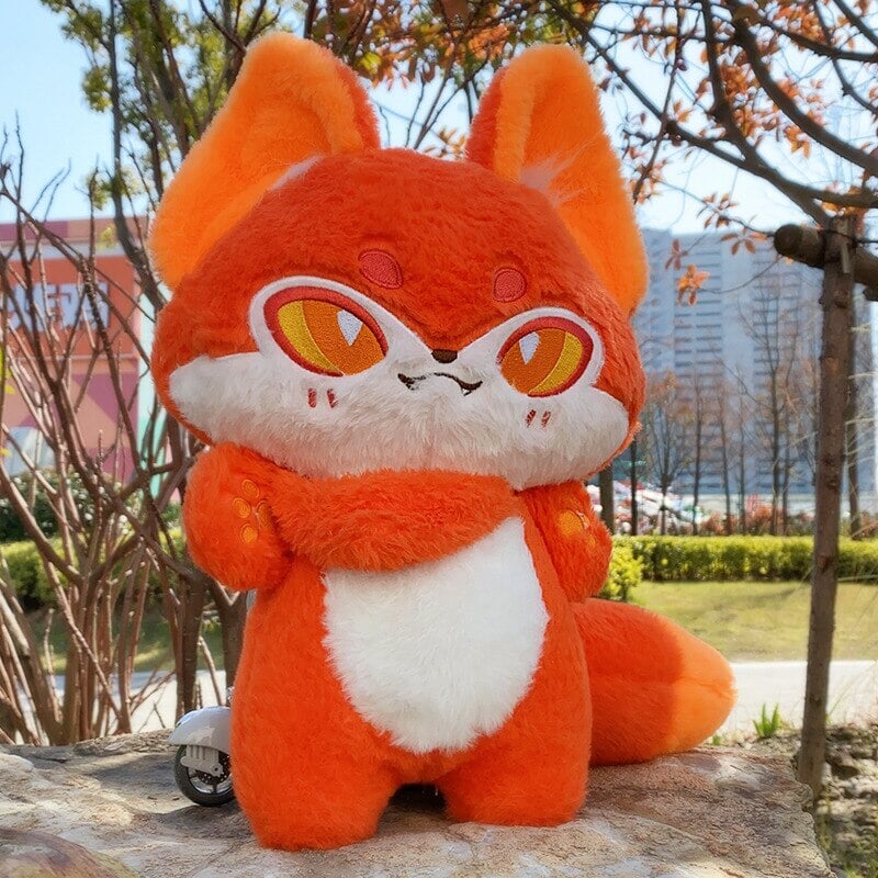 kawaiies-softtoys-plushies-kawaii-plush-Kawaii Sleek Fox Plushie | NEW Soft toy White 