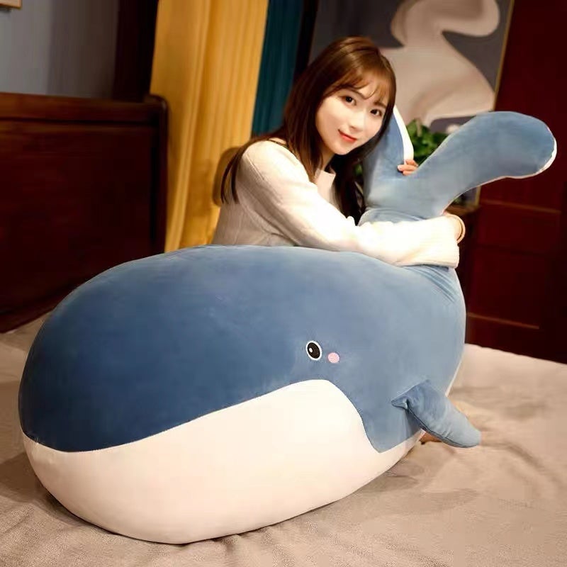Blue Giant Kawaii Whale Plushie | ventumra