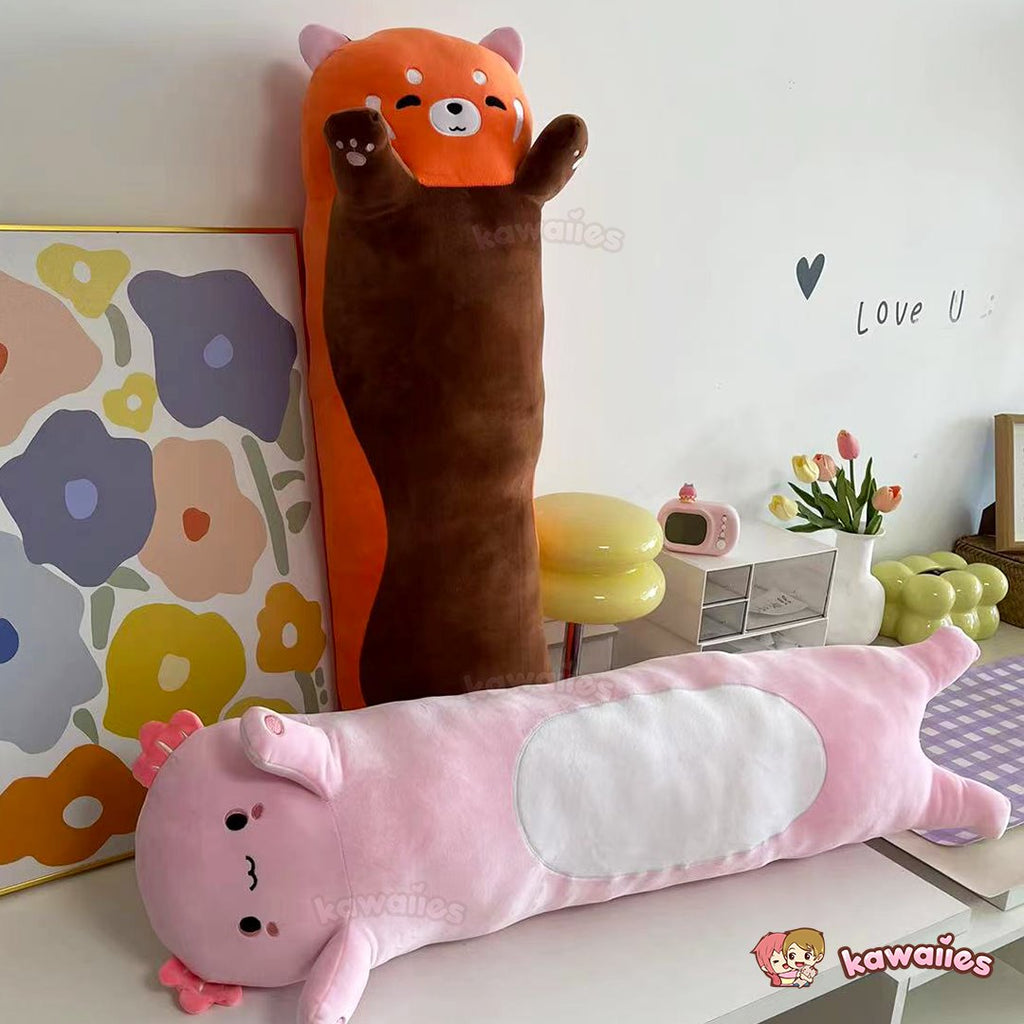Kawaiies® Long Snuggly Chai Red Panda Axolotl Capybara Plushies | ventumra