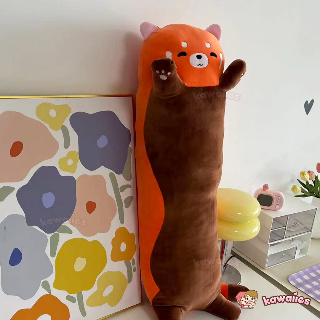 Kawaiies® Long Snuggly Chai Red Panda Axolotl Capybara Plushies | ventumra