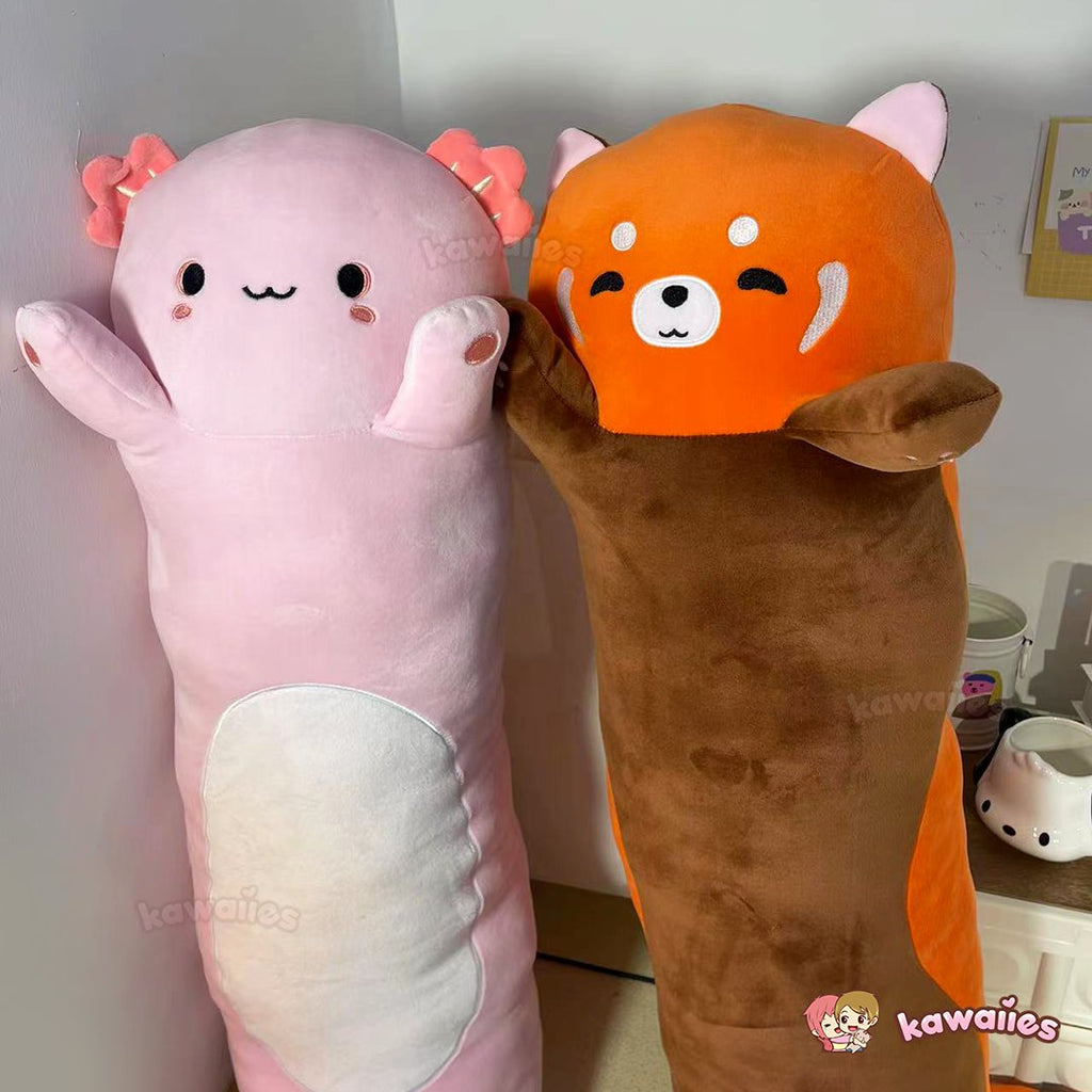 Kawaiies® Long Snuggly Chai Red Panda Axolotl Capybara Plushies | ventumra