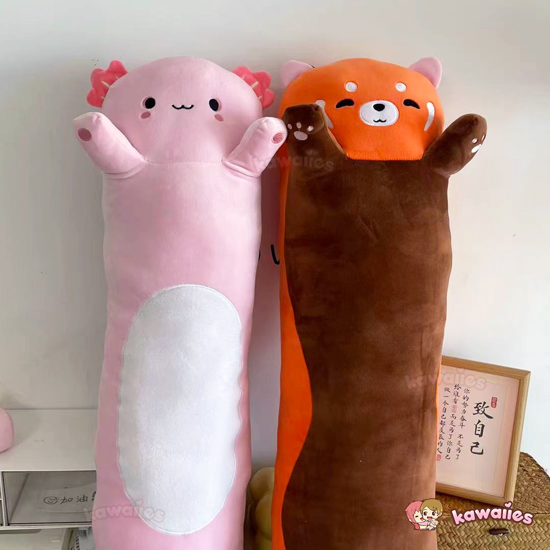 Kawaiies® Long Snuggly Chai Red Panda Axolotl Capybara Plushies | ventumra