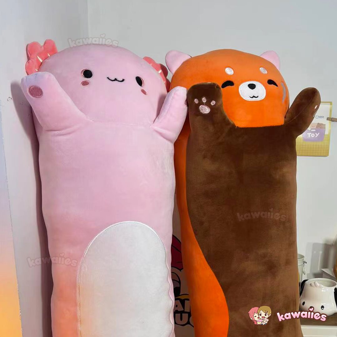 Kawaiies® Long Snuggly Chai Red Panda Axolotl Capybara Plushies | ventumra