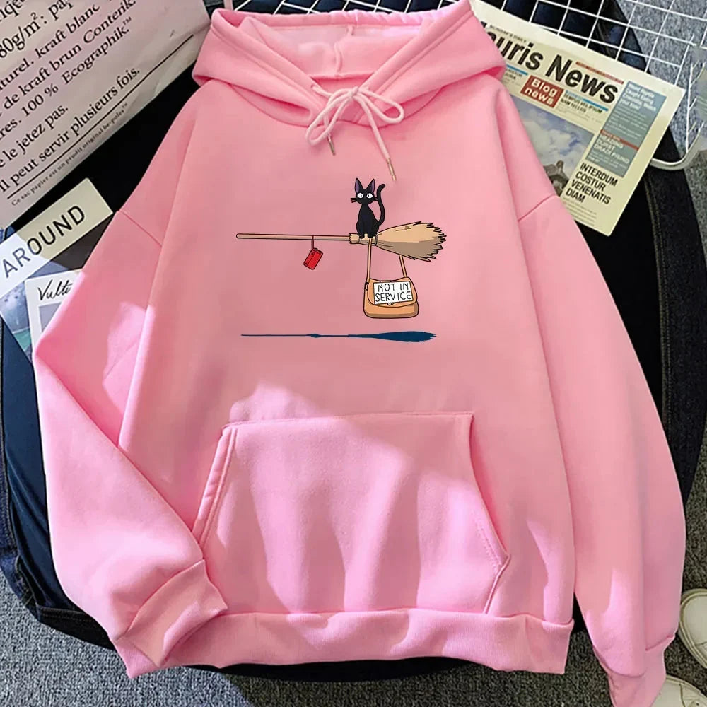 kawaiies-softtoys-plushies-kawaii-plush-Kiki's Delivery Service Black Cat Unisex Hoodie Apparel 